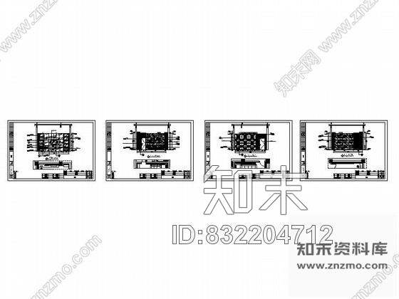 图块/节点时尚KTV包房立面图cad施工图下载【ID:832204712】