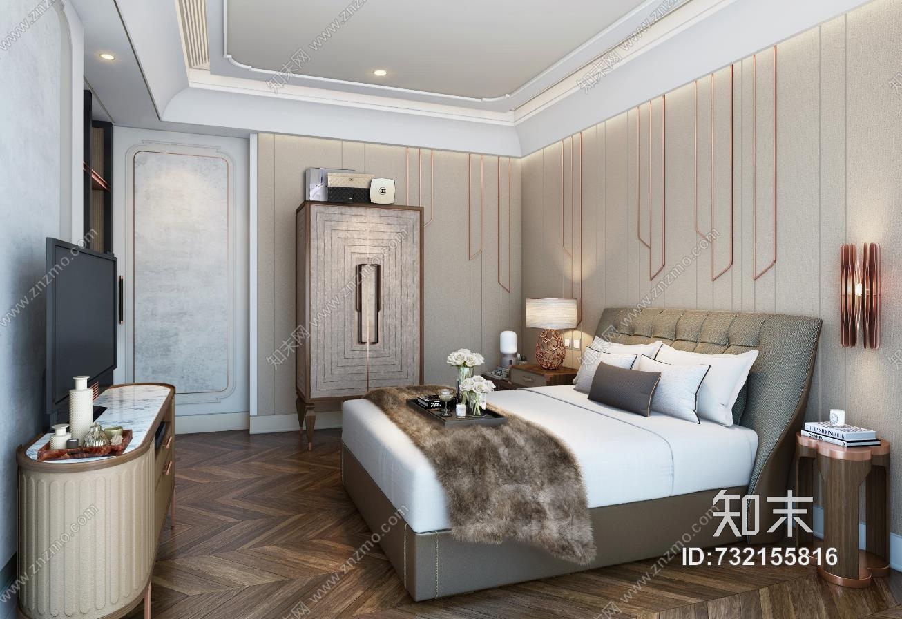Wilson&amp;Associates上海静安府叠墅E2户型丨效果图+方案+CAD施工图cad施工图下载【ID:732155816】