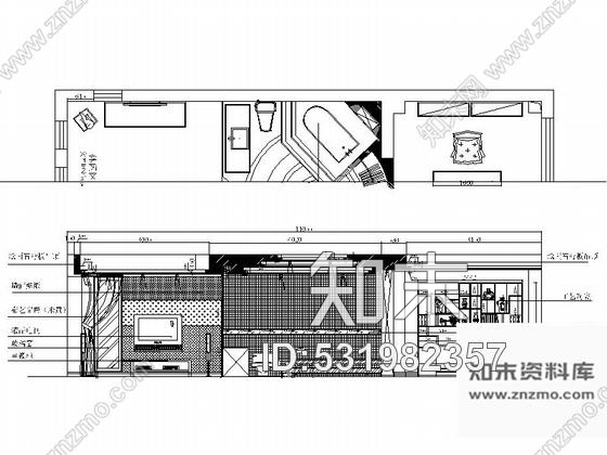 施工图北京优雅小区三层别墅混搭风格装修图含实景图cad施工图下载【ID:531982357】