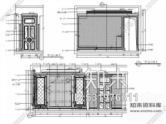 施工图内蒙全套高档现代风格三层别墅室内设计装修施工图图纸齐全推荐！cad施工图下载【ID:531976311】