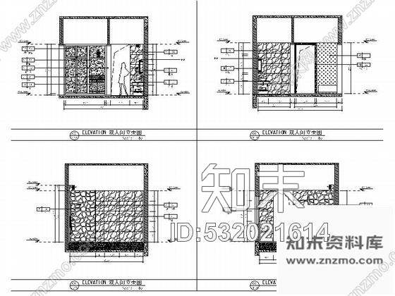 施工图西藏原木清新酒店双人客房CAD施工图含效果图施工图下载【ID:532021614】