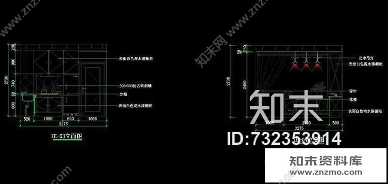 海顿公馆单身公寓cad施工图下载【ID:732353914】