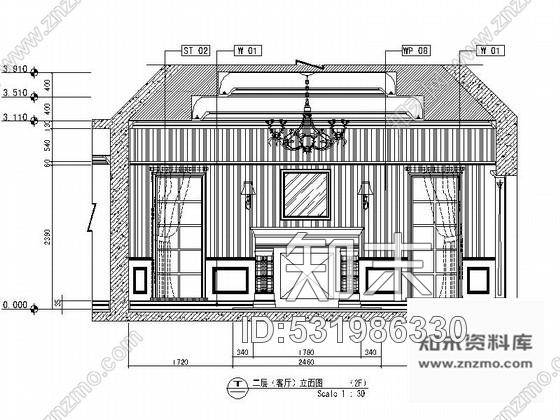 施工图无锡豪华样板三层别墅完整施工图cad施工图下载【ID:531986330】