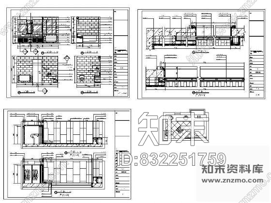 图块/节点别墅主卫装修详图cad施工图下载【ID:832251759】