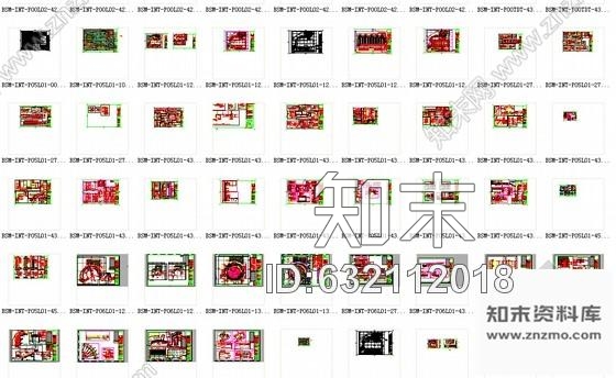 施工图国外知名设计师设计华丽高端娱乐会所室内施工图含效果图推荐cad施工图下载【ID:632112018】