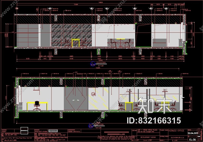 法国纳索建筑设计事务所-爱马仕上海办公室丨效果图+CAD施工图丨施工图下载【ID:832166315】