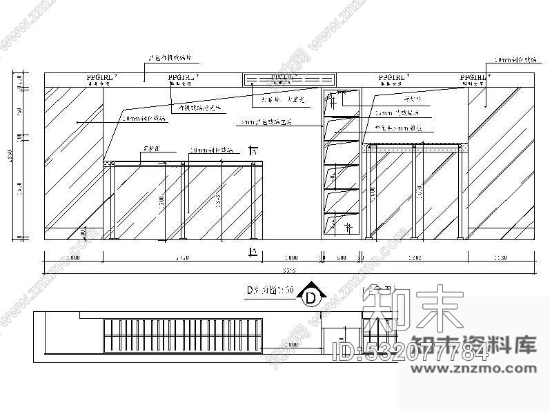施工图小型女装专卖店方案图cad施工图下载【ID:532077784】