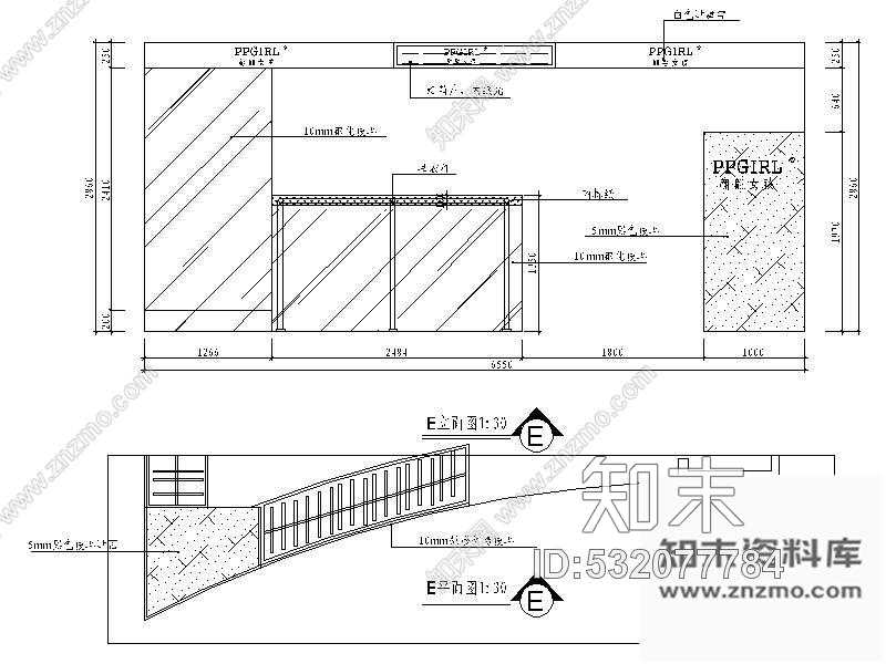 施工图小型女装专卖店方案图cad施工图下载【ID:532077784】
