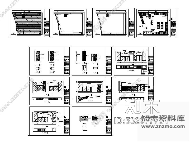 施工图小型女装专卖店方案图cad施工图下载【ID:532077784】