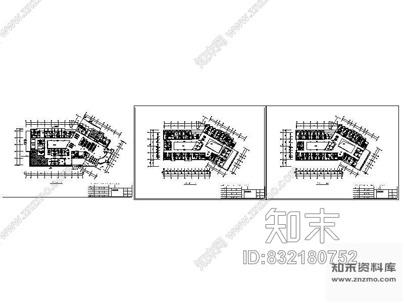 图块/节点某医院平面图cad施工图下载【ID:832180752】