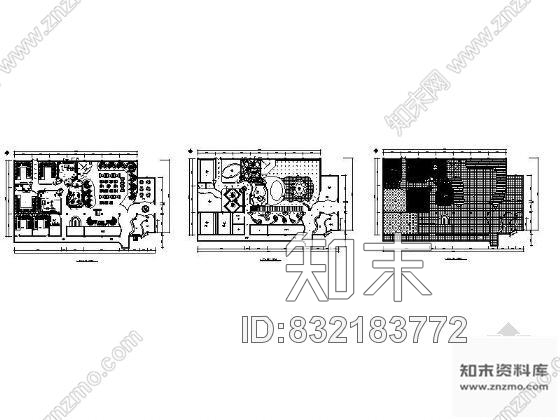 歌厅平面布置图cad施工图下载【ID:832183772】