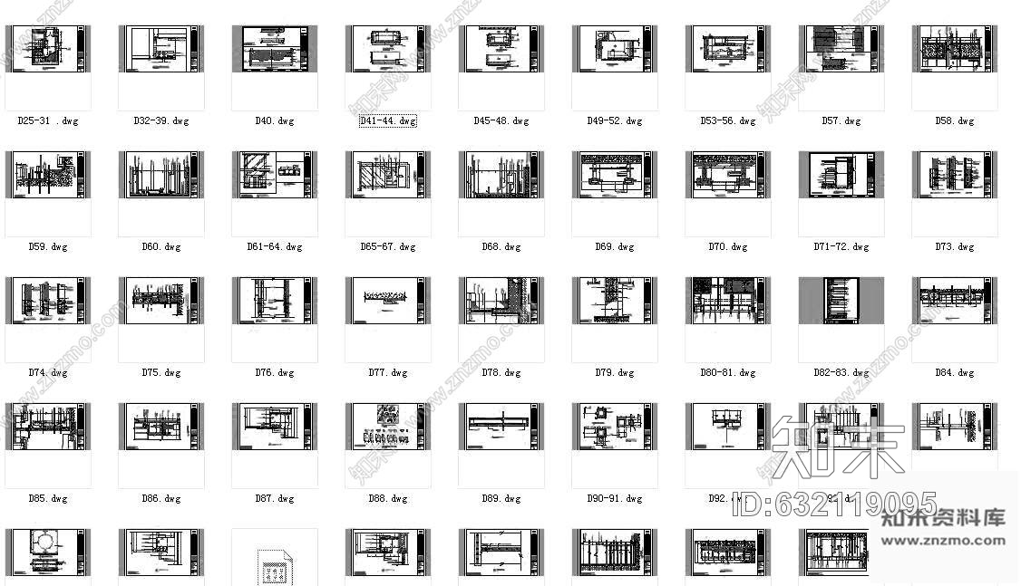 施工图某星级高档会所装修施工图cad施工图下载【ID:632119095】