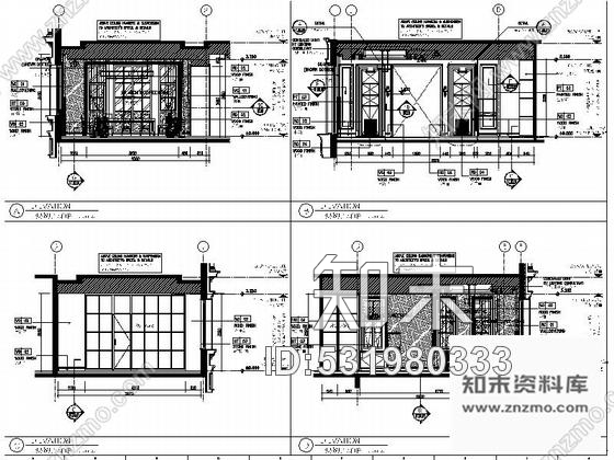 施工图北京精品自然花园区现代典雅两层别墅室内装修施工图含效果cad施工图下载【ID:531980333】