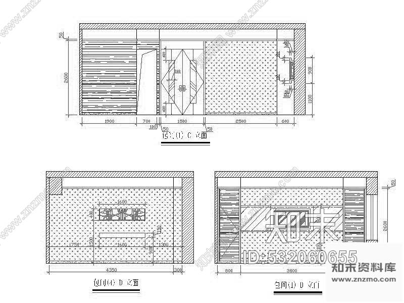 施工图某精品鱼头店装修图(含效果)cad施工图下载【ID:532060655】