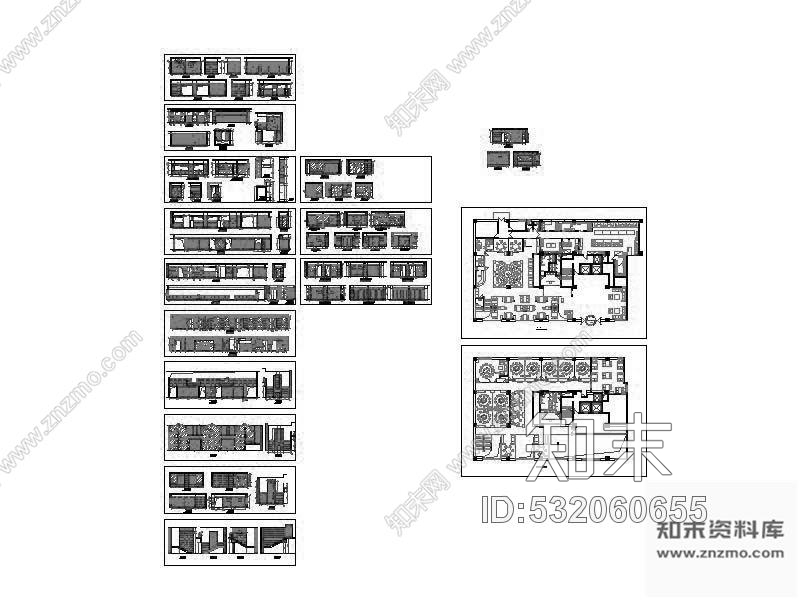 施工图某精品鱼头店装修图(含效果)cad施工图下载【ID:532060655】