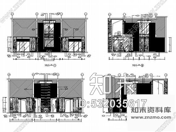 施工图浙江度假酒店SPA水疗室内装修施工图含效果cad施工图下载【ID:532035617】