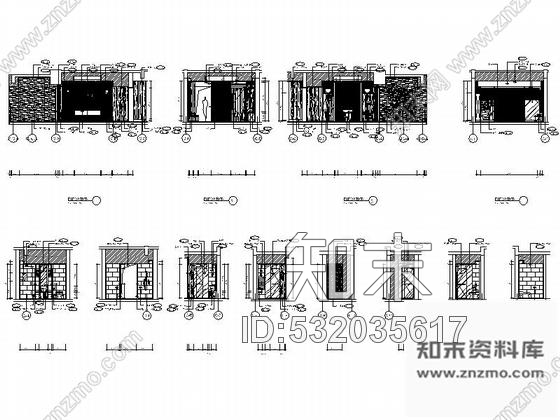 施工图浙江度假酒店SPA水疗室内装修施工图含效果cad施工图下载【ID:532035617】