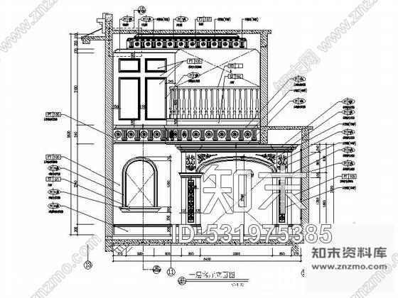 施工图精品法式新古典风格三层别墅室内施工图纸cad施工图下载【ID:531975385】