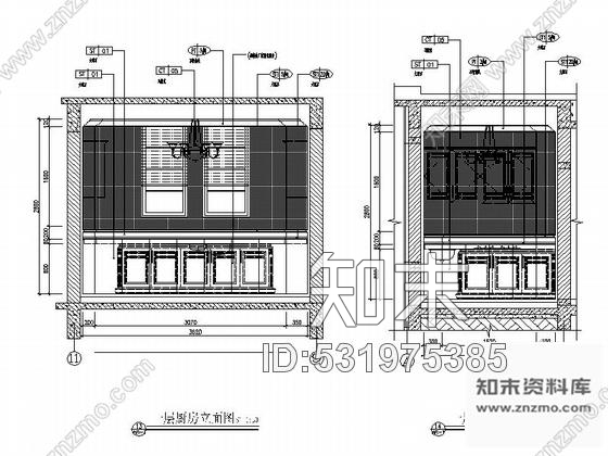 施工图精品法式新古典风格三层别墅室内施工图纸cad施工图下载【ID:531975385】