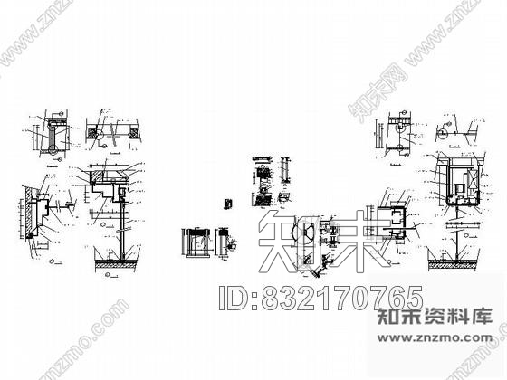 图块/节点入口门CAD大样图下载cad施工图下载【ID:832170765】