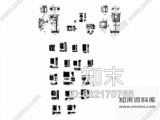 图块/节点入口门CAD大样图下载cad施工图下载【ID:832170765】