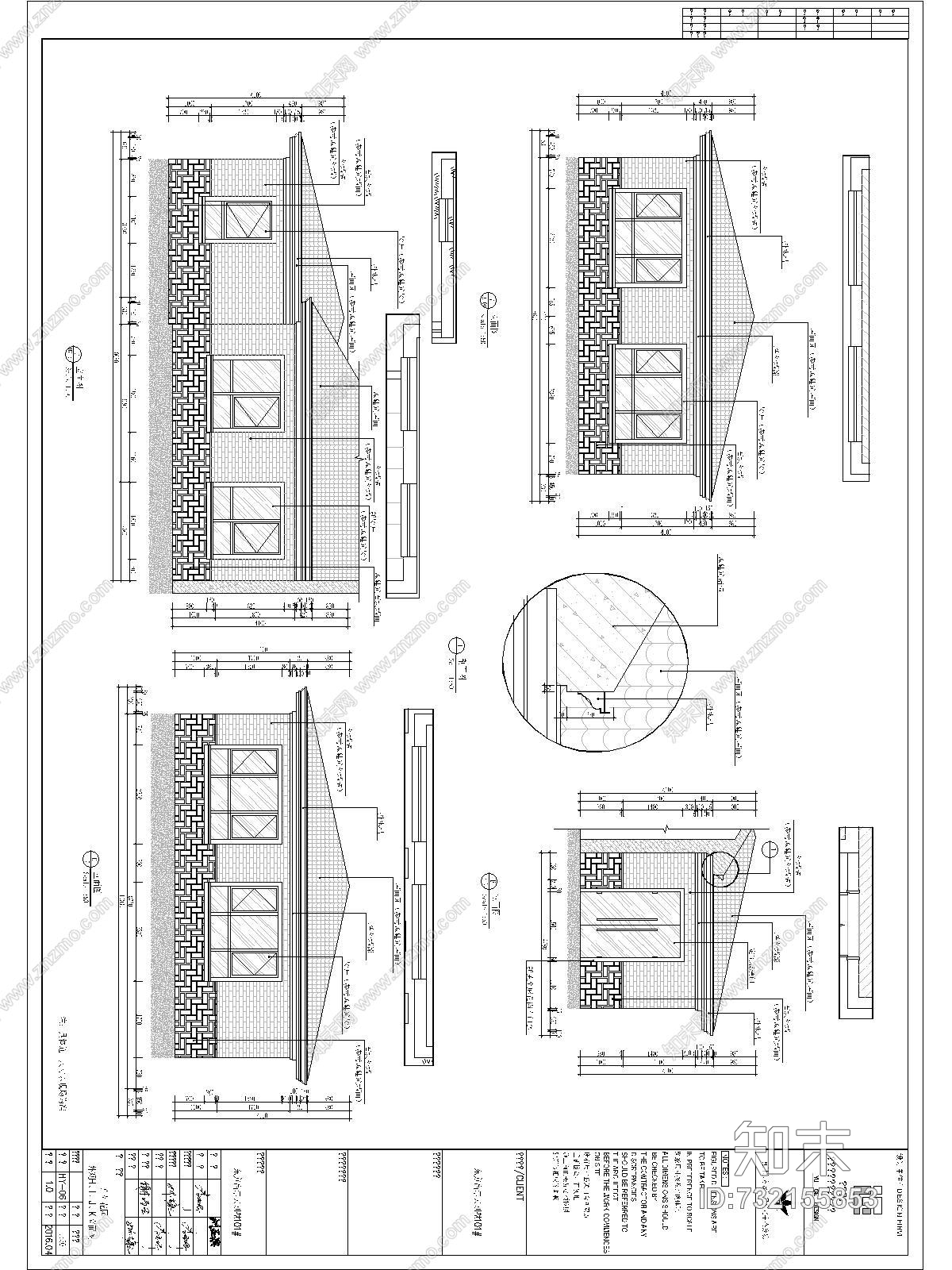 东方高尔夫101欧式奢华别墅CAD施工图一套施工图下载【ID:732155853】