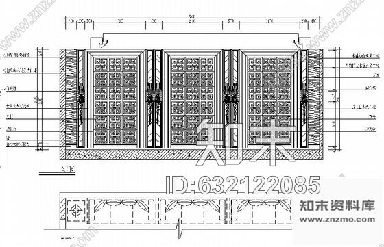 施工图郑州某超豪华KTV室内装修施工图含效果cad施工图下载【ID:632122085】