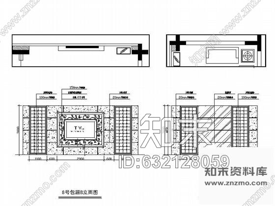 施工图新潮KTV套房室内装修图cad施工图下载【ID:632128059】