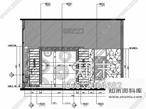 施工图重庆中式风格四星级酒店接待区装修图cad施工图下载【ID:532034682】