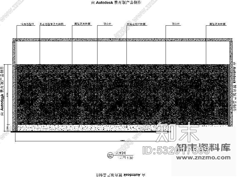 施工图福州某公馆酒吧户外散席区室内装修图cad施工图下载【ID:532017503】