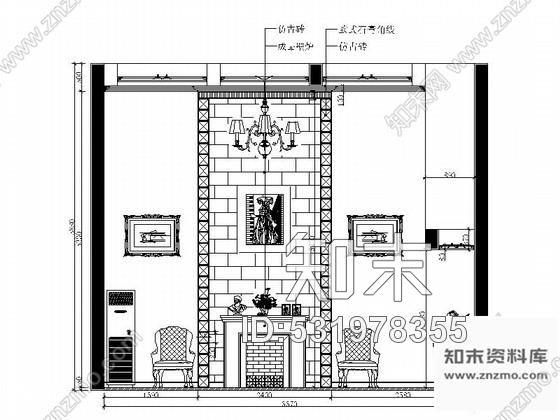 施工图武汉森林公园度假村简欧独栋别墅CAD装修施工图含效果施工图下载【ID:531978355】