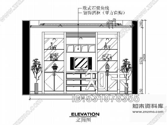 施工图武汉森林公园度假村简欧独栋别墅CAD装修施工图含效果施工图下载【ID:531978355】