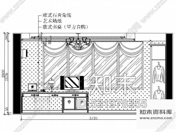 施工图武汉森林公园度假村简欧独栋别墅CAD装修施工图含效果施工图下载【ID:531978355】