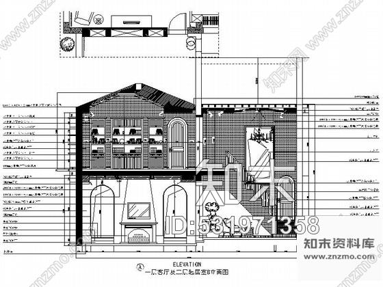 施工图富阳简约美式两层联排别墅样板间CAD装修施工图含高清实景施工图下载【ID:531971358】