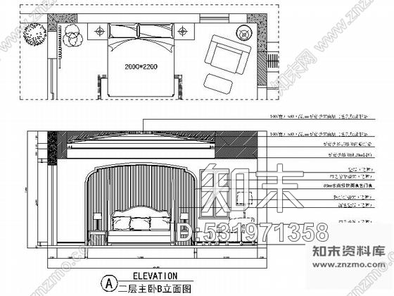 施工图富阳简约美式两层联排别墅样板间CAD装修施工图含高清实景施工图下载【ID:531971358】