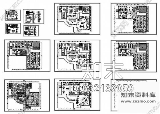 施工图某美容院装饰施工图纸cad施工图下载【ID:632133059】