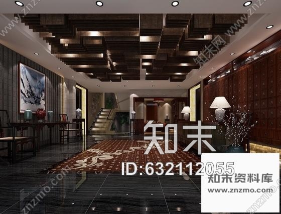 施工图北京西城区典雅混搭休闲养生会所装修施工图含效果cad施工图下载【ID:632112055】