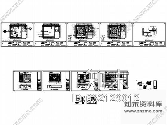 施工图豪华KTV包厢室内装修图Ⅶcad施工图下载【ID:632129012】