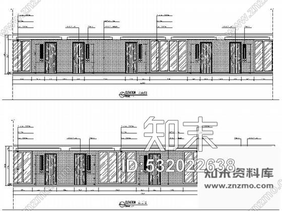 施工图原创小型现代新中式风格宾馆客房室内装修施工图含效果图cad施工图下载【ID:532022638】