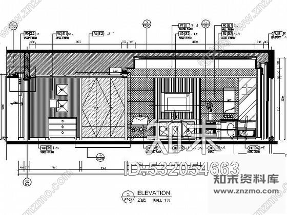 施工图皇冠假日大酒店20号客房施工图cad施工图下载【ID:532054663】