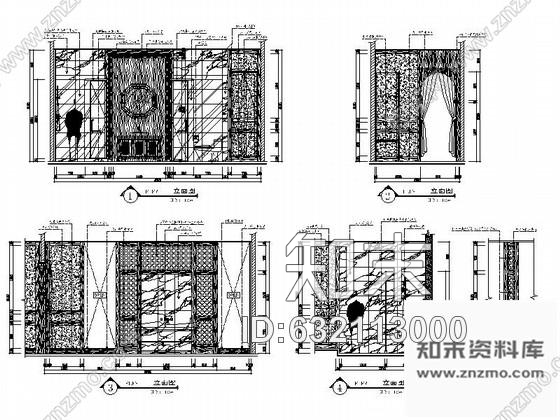 施工图高级舒适现代风格SPA馆室内改建装饰设计施工图cad施工图下载【ID:632113000】