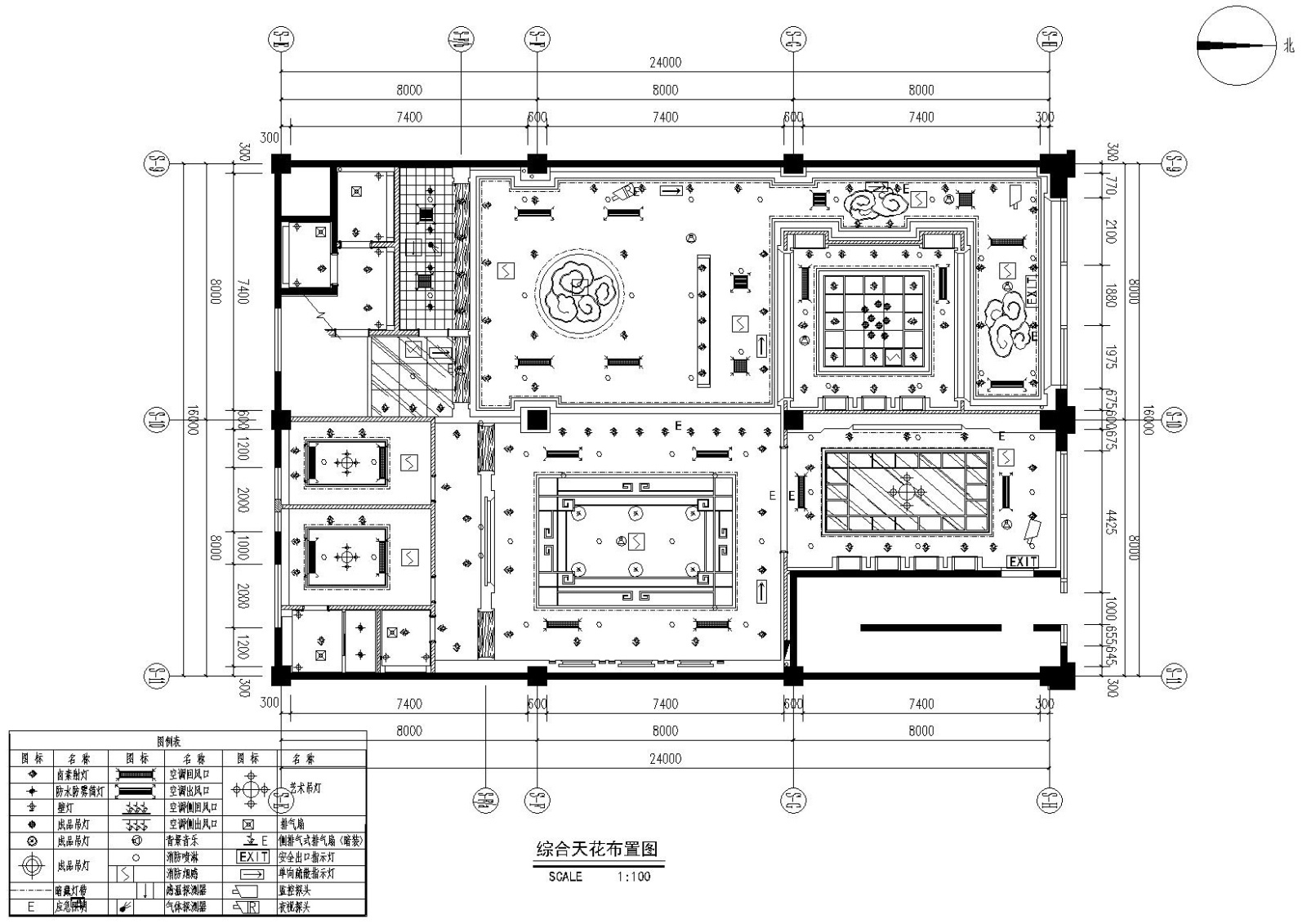 超美新中式古典禅意茶楼会所施工图 效果图施工图下载