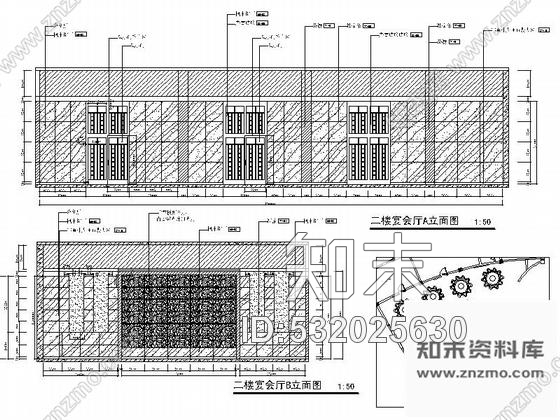 施工图上海高贵典雅现代五星级商务酒店CAD装修施工图施工图下载【ID:532025630】