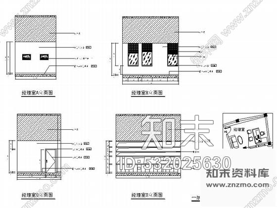 施工图上海高贵典雅现代五星级商务酒店CAD装修施工图施工图下载【ID:532025630】