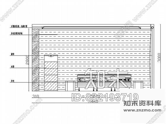 图块/节点南宁某中式样板房客厅立面含效果cad施工图下载【ID:832193719】