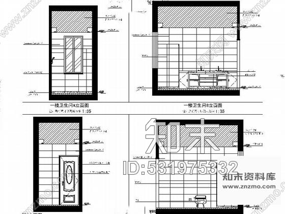 施工图广东原生态豪宅三层别墅装修CAD施工图含效果cad施工图下载【ID:531975332】