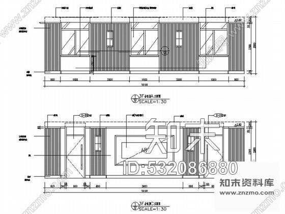 施工图江苏现代地方行政机关办公楼室内CAD装修图含效果施工图下载【ID:532086880】