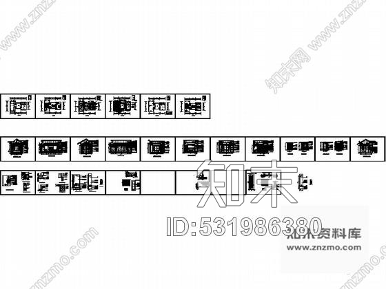 施工图海南某度假精装别墅室内装修竣工图施工图下载【ID:531986380】