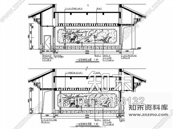 施工图浙江佛门胜地藏经楼室内装修图含效果cad施工图下载【ID:632138132】