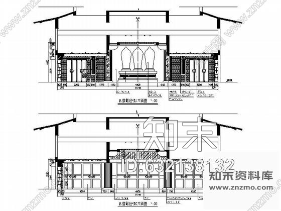 施工图浙江佛门胜地藏经楼室内装修图含效果cad施工图下载【ID:632138132】